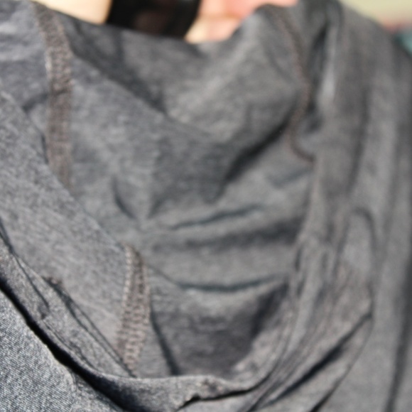 Aha Selected, Long Sleeve, Grey hooded t-shirt, NEW, Large - Picture 5 of 5